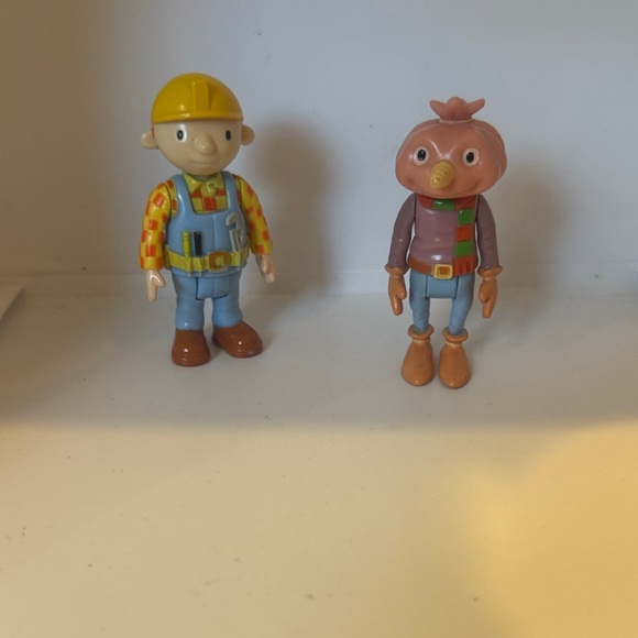 Bob The Builder Other - Bob the builder and scarecrow vintage articulated Character Set